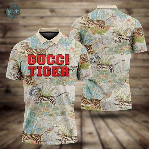 gucci tiger polo shirt